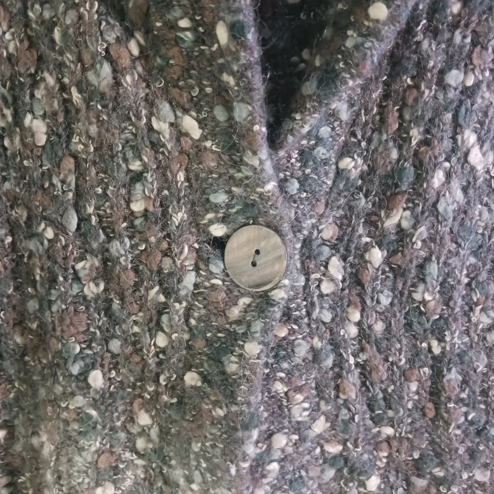 Susan Bristol Alpaca Wool Mohair sweater cardigan womens medium super soft! - Picture 3 of 9